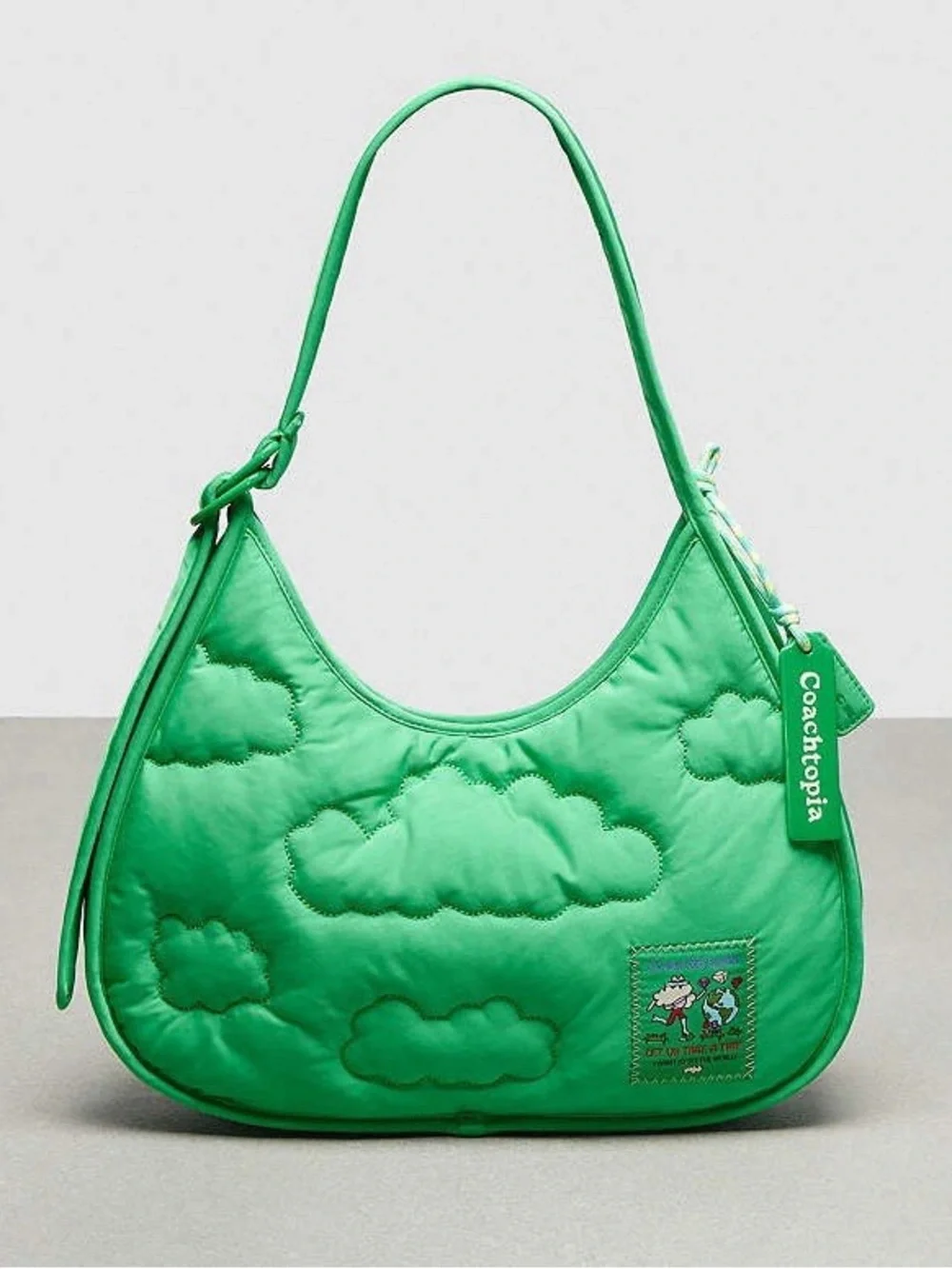 Coach / Coachtopia Loop Ergo Bag With Cloud Quilting - Green - Picture 1 of 3